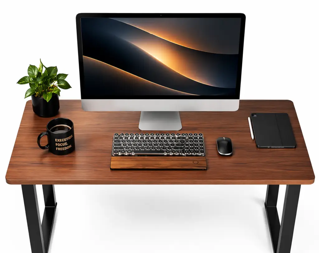 Modern minimalist workspace with clean design
